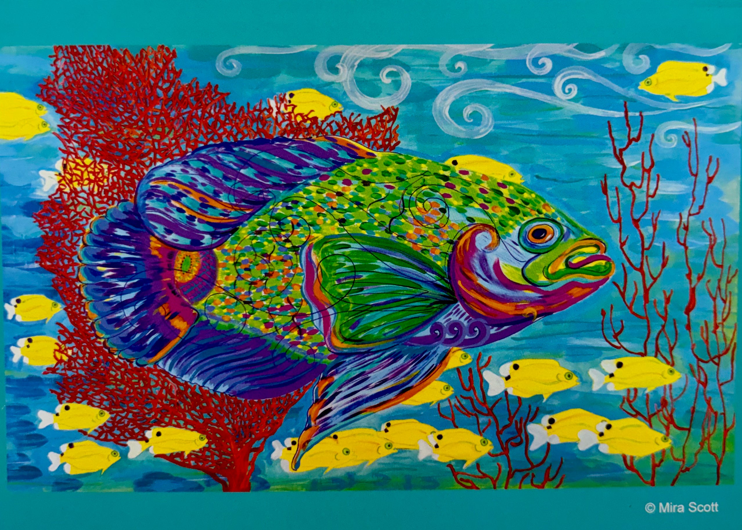Notecard - Swimming Upstream
