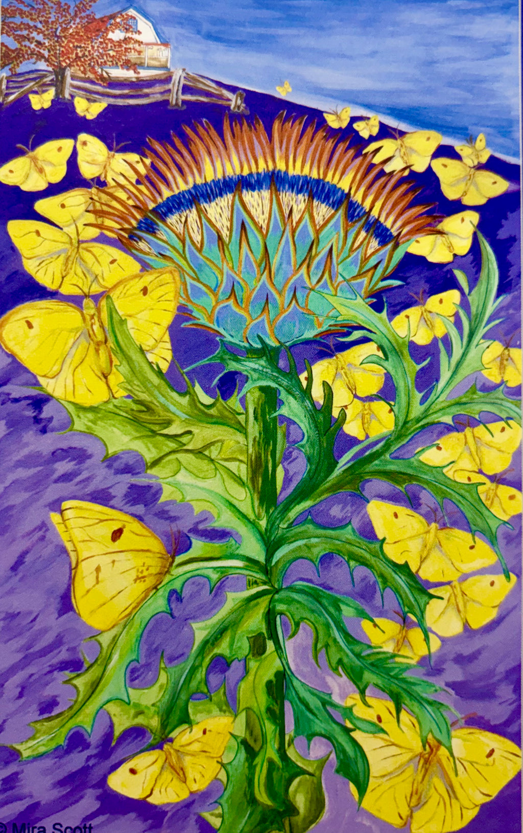 Notecard - Yellow Butterflies