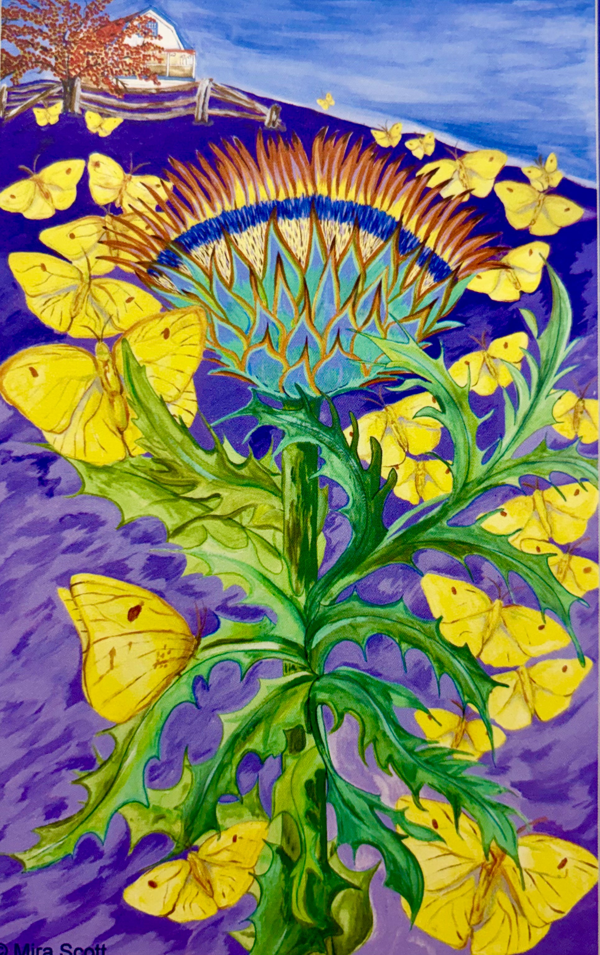Notecard - Yellow Butterflies